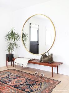 gold mirror apartment inspo